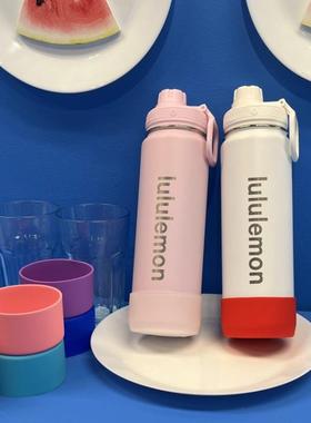 7.5cm7.7cm硅胶杯套lululemon710ml保温杯杯垫防摔防滑保护套杯托