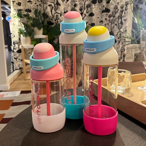 CHaKOLAB和序硅胶水杯套杯垫550ml700ml880吸管杯防摔透明保护套