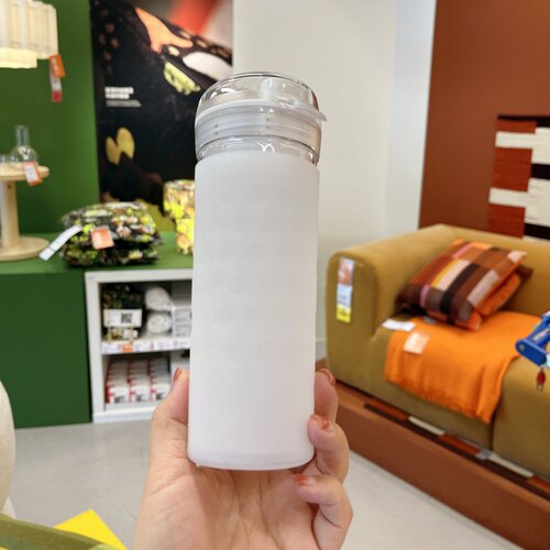 硅胶水杯套6cm特百惠400ml430ml杯垫隔热水壶套玻璃防摔滑保护套