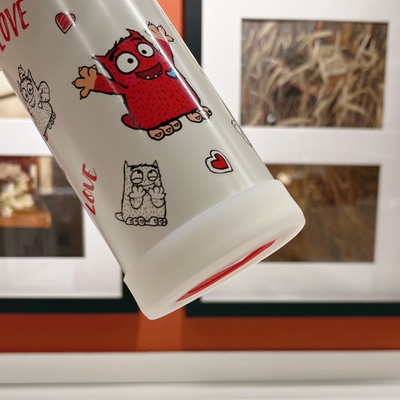 6.7cm6.5硅胶杯套富光400ml保温杯垫防摔底座学生水杯水壶保护套