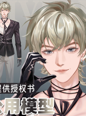 虚拟形象定制live2d虚拟主播公用成品模型男远程安装L032Zay