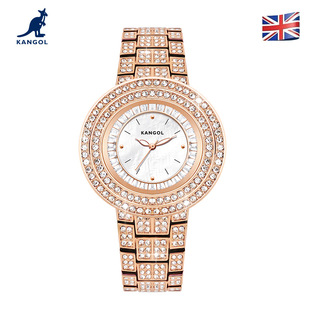 英国品牌坎戈尔袋鼠KANGOL全自动石英表女士手表学生防水-K902