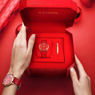 英国品牌坎戈尔袋鼠KANGOL全自动机械表女士手表学生防水-K860
