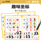 幼儿园大班数学区趣味坐标数与位置益智幼小衔接教具区域材料早教