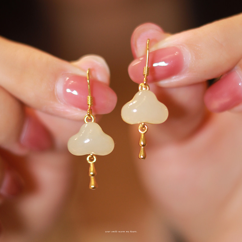 新中式云朵耳环2026新款爆款高级感旗袍汉服新年耳饰轻奢气质大气,饰品/流行首饰/时尚饰品新,耳环,淘宝优惠券,粉丝福利购,淘宝优惠卷