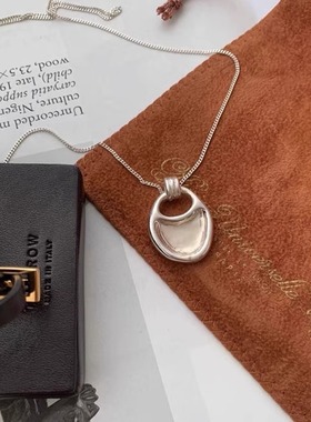 ins日韩博主fever同款马鞍包长款项链小众秋冬毛衣链日常百搭配饰