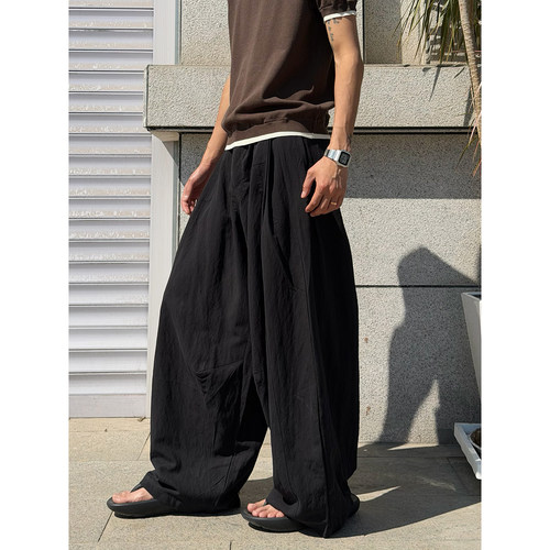 夏季日系垂感百搭阔腿裤