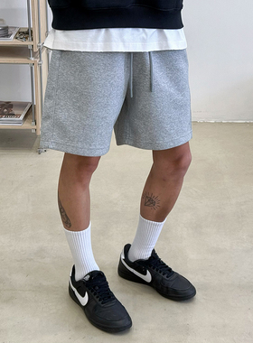 BurnBro美式休闲短裤男女夏季高街宽松运动健身五分裤情侣款380G