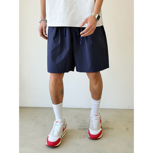 沙滩裤 BurnBro美式 夏季 轻薄五分裤 复古宽松休闲百搭户外运动短裤