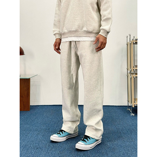子百搭休闲长裤 男女直筒宽松阔腿裤 运动卫裤 BurnBro秋冬加绒美式
