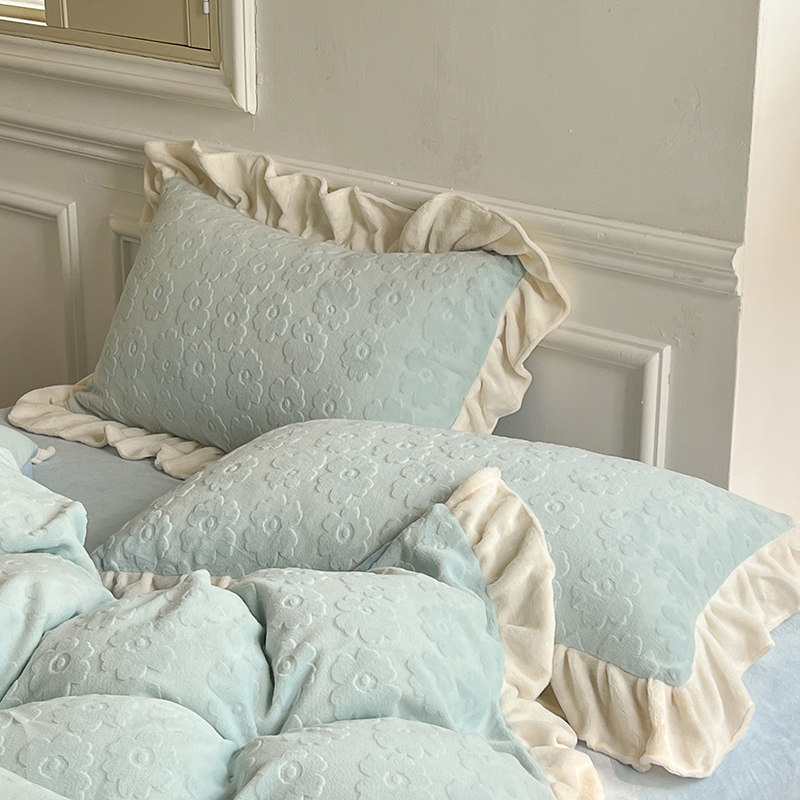 床单款四件套牛奶绒INS