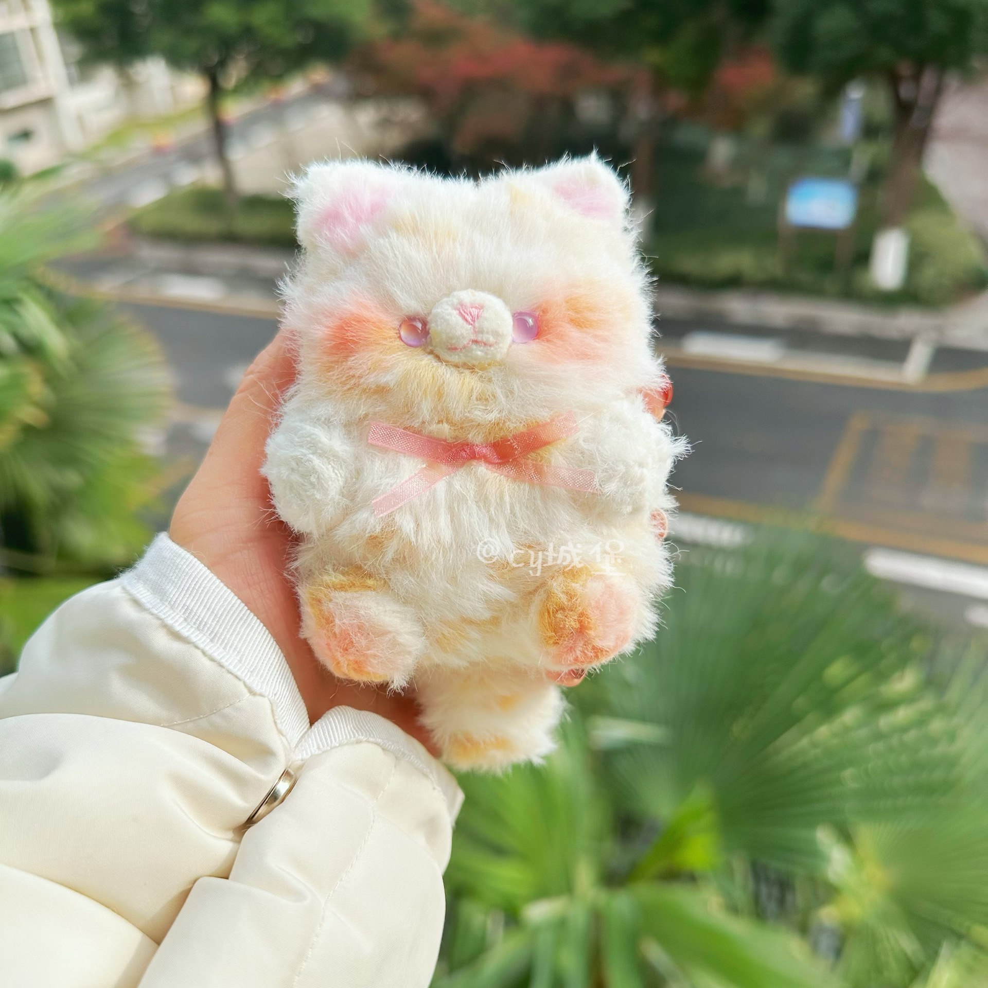 苹果软硅胶毛绒手工编织耳机套