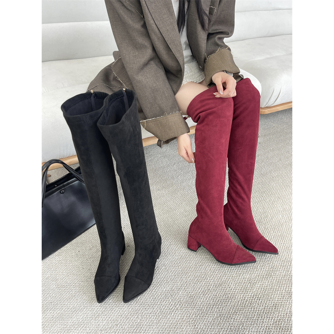 2025新款高筒靴弹力靴