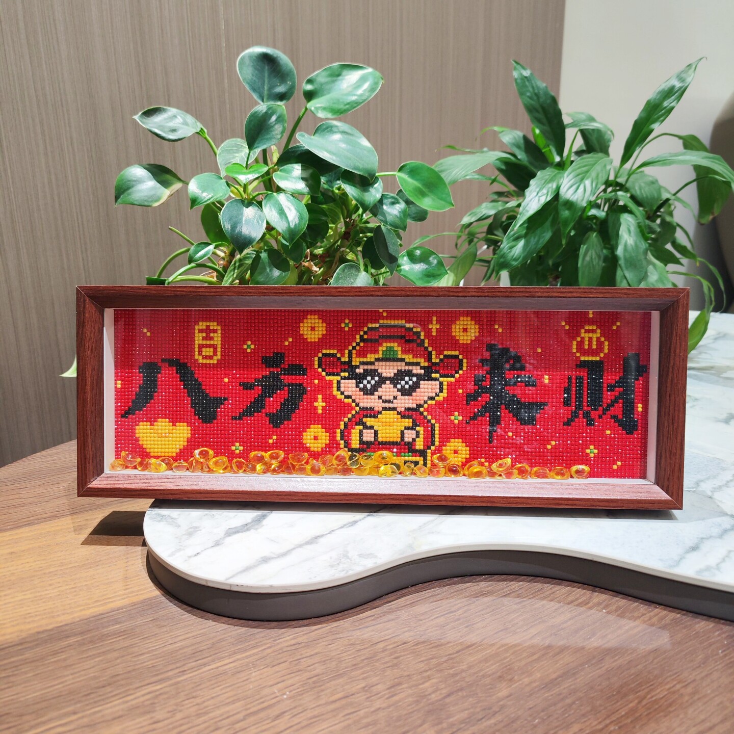 招财钻石画【送画框】八方来财神元宝喜庆2025新款手工贴钻高颜值,居家布艺,钻石绣,淘宝优惠券,粉丝福利购,淘宝优惠卷