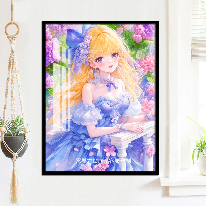 花园里的少女钻石画2025新款