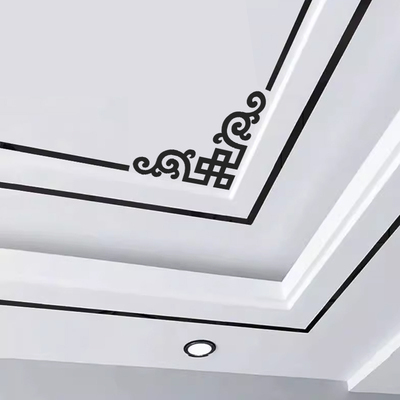 吊顶装饰条自粘天花板对角顶角花墙贴3d立体亚克力边框镜面墙贴条