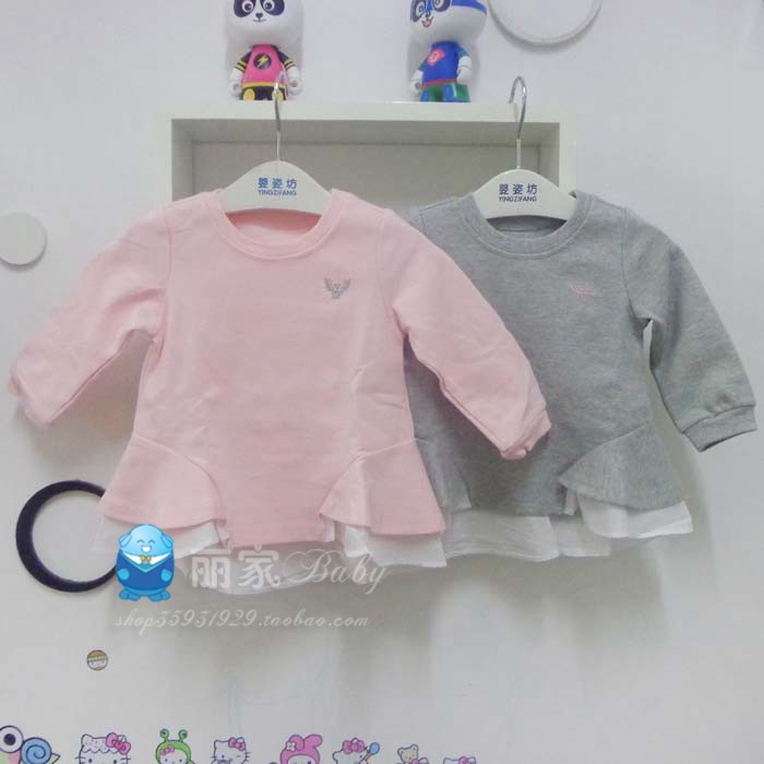 特价处理婴姿坊专柜正品  新款春秋装女童公主淑女连衣裙上装0121