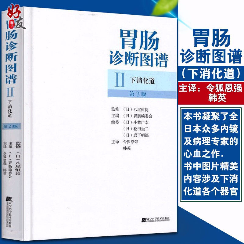 正版现货 胃肠诊断图谱 下消化道 第2版 (日)胃肠编委会 令狐恩强 韩英 胃肠病学诊断技术 临床胃肠病学图谱 辽宁科学技术出版社