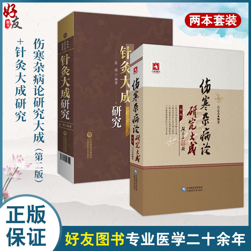 全2册针灸大成研究 杨继洲针灸大成传承系列+伤寒杂病论研究大成版 适合中医临床医师 医学生及中医爱好者阅读 中国医药科技出版社