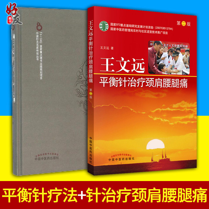 王氏平衡针疗法+王文远平衡针治疗颈肩腰腿痛 2本套装 王文远2本套 中医针灸学书籍 中医临床 中国中医药出版社