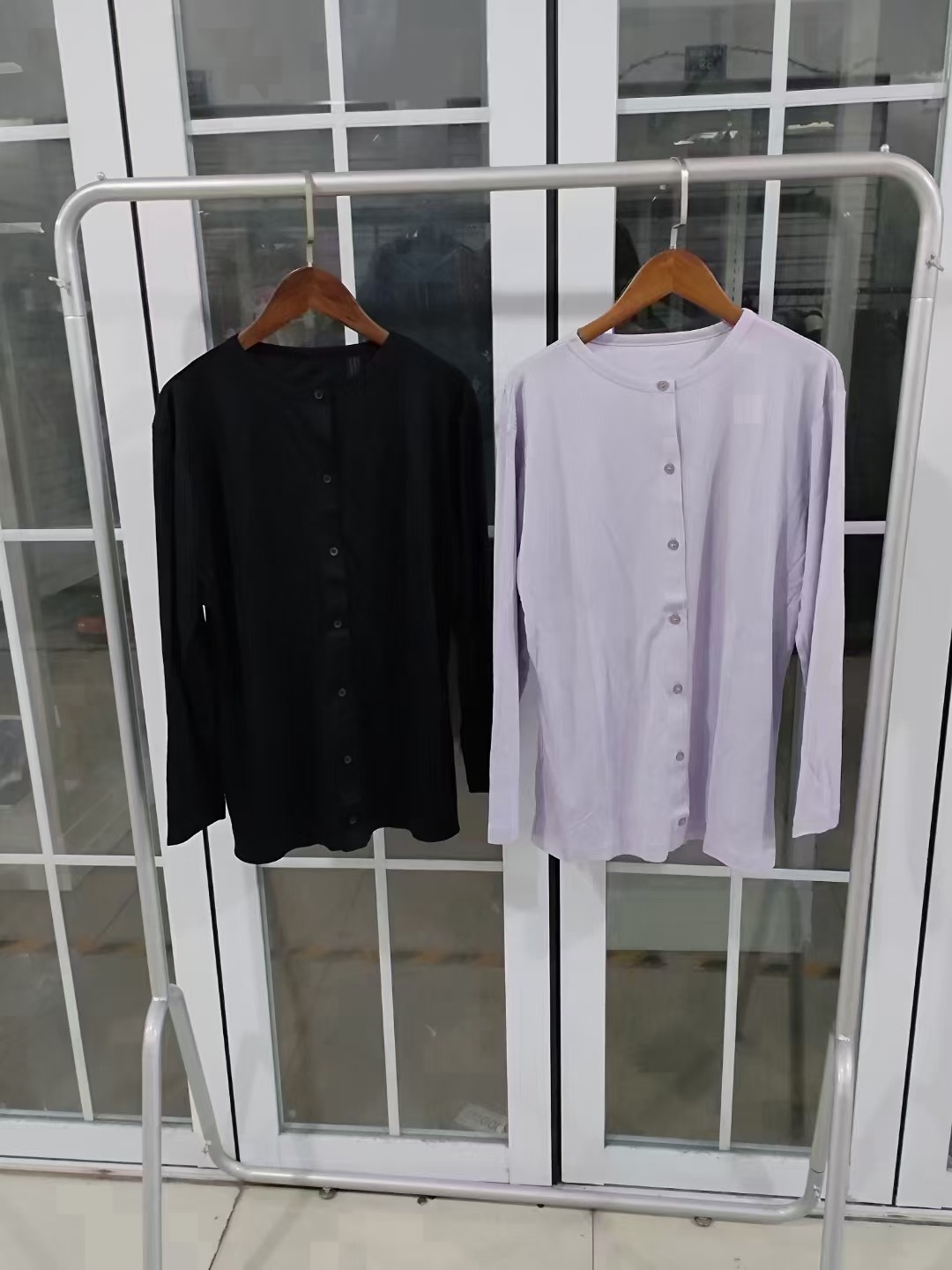 外贸日单春秋夏季款真丝纯色小开衫