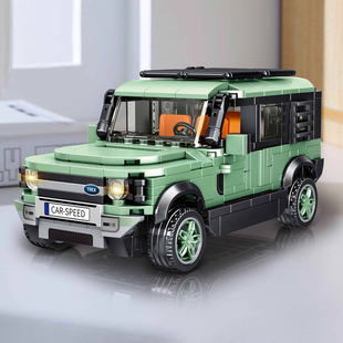 赛车积木儿童益智玩具拼图越野车汽车新年跑车男孩子6到12岁拼装