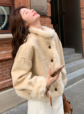 新品首发 皮毛一体外套2c113-8829-p185-k278