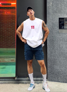 MCPW 简约背心男夏季坎肩无袖上衣潮牌透气健身运动t恤240605B