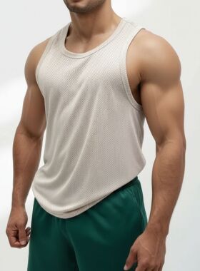 MCPW 无袖健身背心男子速干运动透气t恤夏季跑步撸铁综合训练衣服
