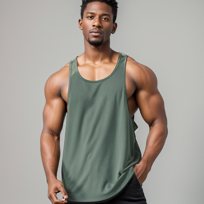 MCPW 速干无袖运动背心夏季跑步汗衫工字健身衣服男士宽松坎肩