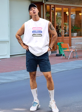 MCPW 运动坎肩夏季背心男上衣休闲健身无袖t恤吸汗衫250526A