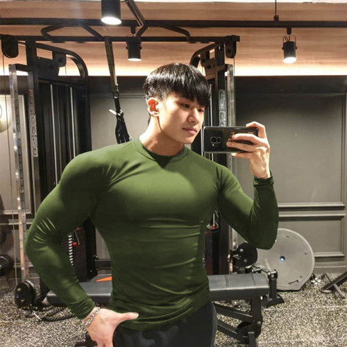 MCPW 速干紧身衣男健身长袖T恤篮球足球运动打底衫跑步训练服秋冬