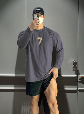 MCPW 上衣t恤训练长袖男运动健身衣服吸汗百搭打底衫宽松220321A