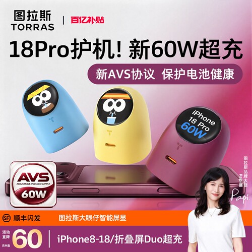 18Pro官配60W]AVS屏显大眼仔护机