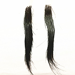 古装假发舞台戏剧汉服飞天小鬓角造型手钩鬓发唐风高温丝一对黑色