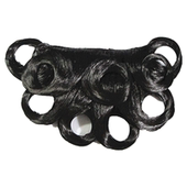 刘海硬花瓣古装 黑色修饰脸型中分自然戏剧造型高温丝假发汉服造型