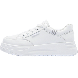 回力官方旗舰店女鞋小白鞋女2025新款秋季运动休闲鞋女皮面板鞋女