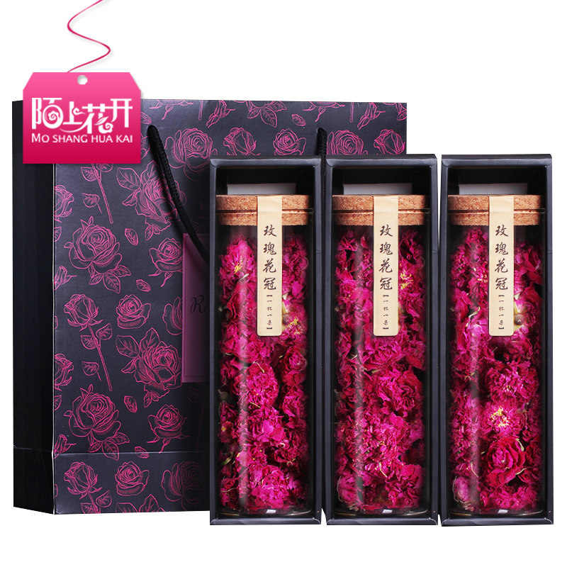 三八妇女节礼物送礼 3盒玫瑰花茶干玫瑰大朵花冠茶伴手礼盒礼品装|msdalam kategori teh, alternatif/bunga/buah-buahan/pemprosesan semula teh, alternatif/Teh herba - dari Buy2taobao.com untuk memberikan perkhidmatan ejen Taobao profesional membeli