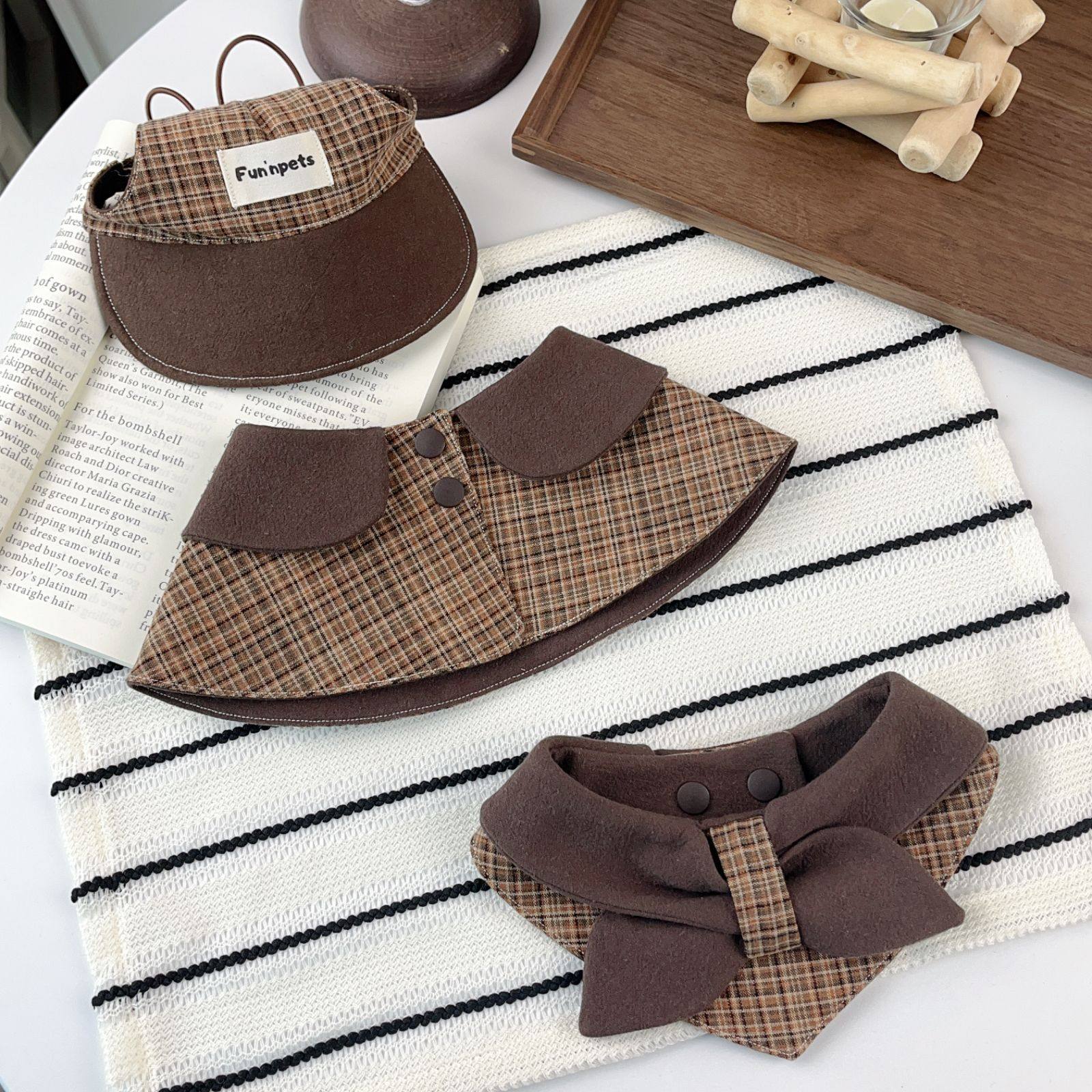 美拉德色系宠物披肩进口水洗棉秋冬口水巾猫咪狗狗宠物棒球帽代发,宠物/宠物食品及用品,围巾/口水巾,淘宝优惠券,粉丝福利购,淘宝优惠卷