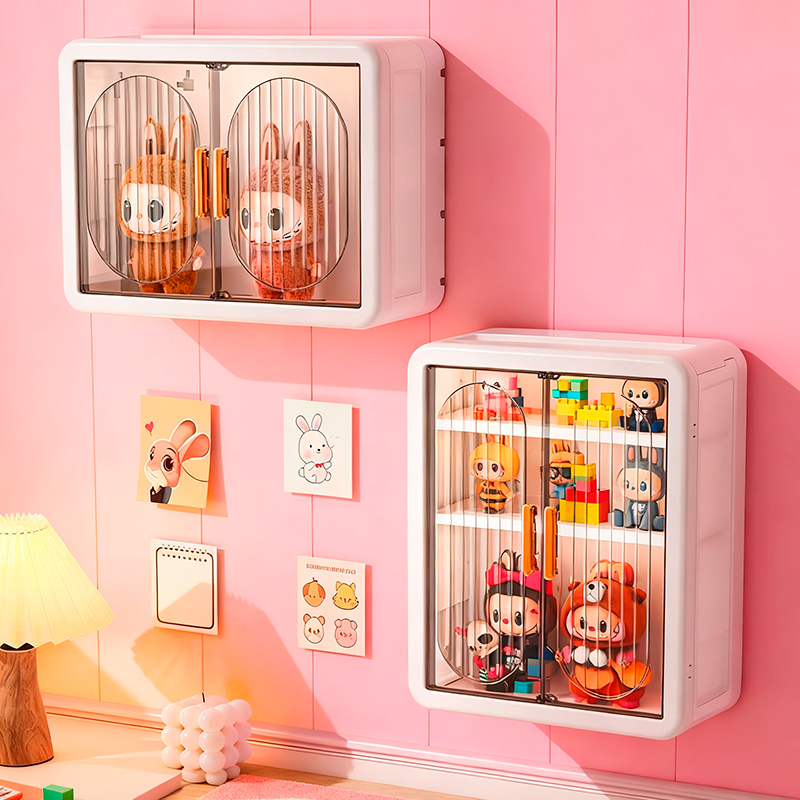手办壁挂式收纳盒透明展示架
