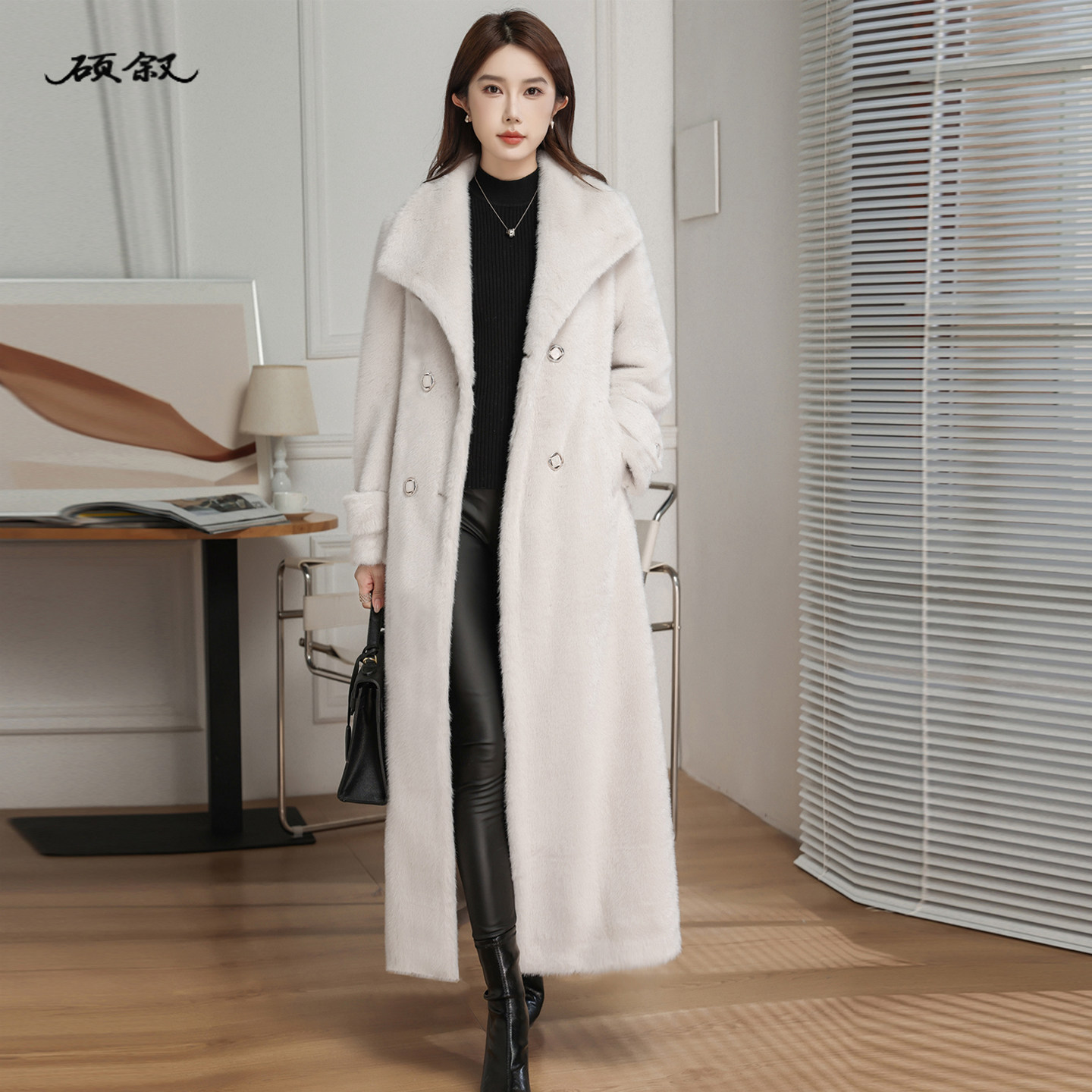 长款貂绒大衣女士冬季新款显瘦洋气高档加厚宽松过膝皮草水貂外套,女装/女士精品,皮草,淘宝优惠券,粉丝福利购,淘宝优惠卷