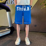 夏季新款社会小伙男生运动裤男士短裤潮流大裤衩1003-1A35P48，男装休闲裤，星座1003-1