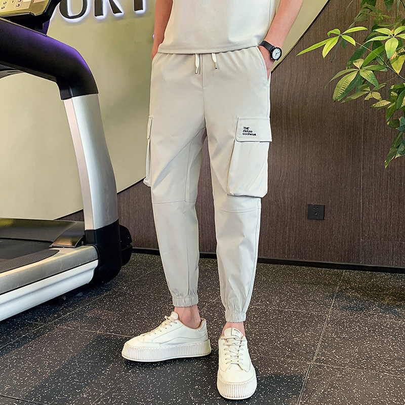 春季新款潮牌工装裤男士松束脚休闲长裤潮流1003-1A39P45,男装休闲裤,星座1003-1