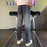 秋季潮流男生直筒牛仔裤男士潮流水洗长裤休闲裤1003-1A56P55，男装牛仔裤，星座1003-1