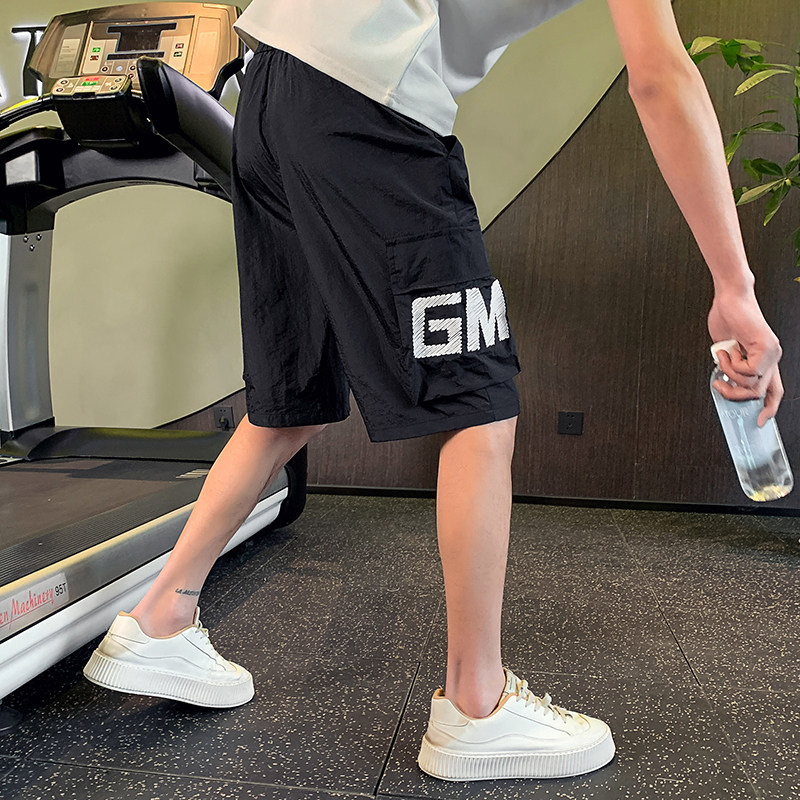 男生夏季速干短裤男神出游透气大裤衩五分裤休闲裤1003-1A38P48，男装休闲裤，星座1003-1