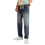 秋季潮流男生直筒牛仔裤男士潮流水洗长裤休闲裤1003-1A56P55，男装牛仔裤，星座1003-1