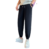 秋冬加厚男生修身日常运动裤男士小脚束脚裤卫裤1003-1A58P45，男装休闲裤，星座1003-1