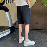 夏季男士纯色短裤男生五分裤工装裤子休闲大裤衩1003-1A24P48，男装休闲裤，星座1003-1