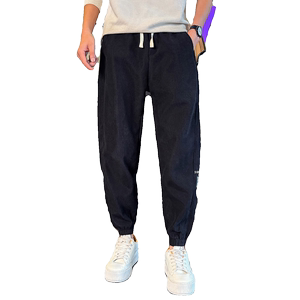 冬季新款加绒加厚男生社会小伙休闲裤长裤束脚裤小脚1003-1A65P58图片