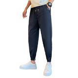 秋冬新款男生时尚潮流休闲裤男士小脚长裤男裤1003-1A64P58，男装休闲裤，星座1003-1